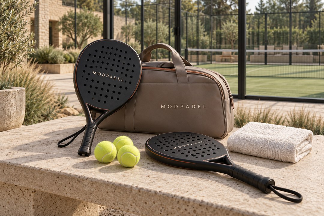 ModPadel padel rackets, balls and bag concept